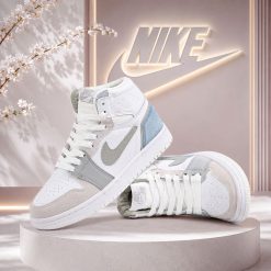 کتانی زنانه اسپرت مدل نایک جردن وان Jordan 1 رنگ سفید (ho) کد XMA-2471