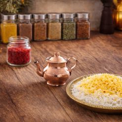 قوری زعفران مسی چکشی (NF)