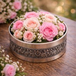 باکس دربدار کروم طرح رز سایز بزرگ (NF)