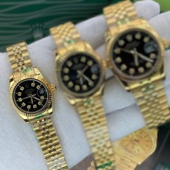 Alternative view of ساعت زنانه رولکس دیت جاست DATE JUST طلایی مشکی کد W798 (x)
