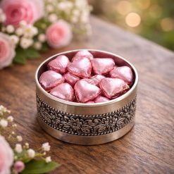 باکس مسی دربدار رنگ کروم طرح رز سایز کوچک (NF)
