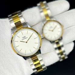 Alternative view of ساعت مردانه دنیل ولینگتون فلزی رنگ نقره‌ای طلایی صفحه سفید کد W2024