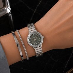 ساعت مچی زنانه مدل نایدو Naidu M خاکستری بند کرکرهای فلزی کد XL-13669M