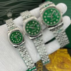 Alternative view of ساعت زنانه رولکس دیت جاست DATE JUST نقره‌ای صفحه سبز کد W844