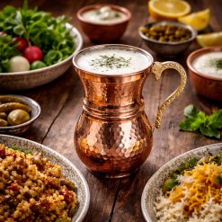 لیوان مسی چکشی طرح ترک (NF)