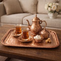 سینی مسی مستطیلی طرحدار (NF)