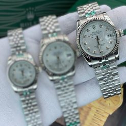 Alternative view of ساعت مردانه رولکس دیت جاست DATE JUST نقره‌ای صفحه سفید کد W819