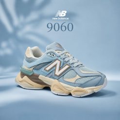 کتانی نیوبالانس زنانه آبی آسمانی و کرمی سری 9060 (ho) کد 0023A-1717 (nx)