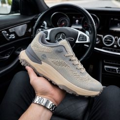کتانی مردانه رنگ طوسی کرمی مدل Timberland | تیمبرلند (ho) کد CR-D1833