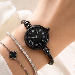 ساعت زنانه کارتیه بنگل مشکی (e) کد W622