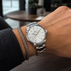 ساعت مردانه دنیل ولینگتون فلزی نقرهای کد W170