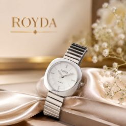Alternative view of ساعت زنانه رویدا ROYDA نقره‌ای صفحه سفید (e) کد W696