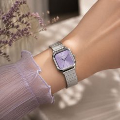 ساعت زنانه نایدو رنگ بنفش بند فلزی کد W728 (x)