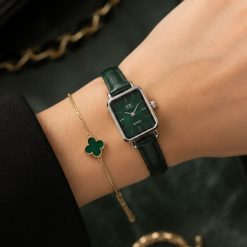 ساعت زنانه دنیل ولینگتون RL بند طرح چرمی سبز (e) کد W105