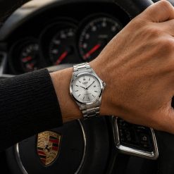 ساعت مردانه کاسیو فلزی صفحه گرد رنگ نقرهای (e) کد W053