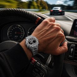 ساعت جیشاک اسپرت رنگ نقرهای (E) کد W059