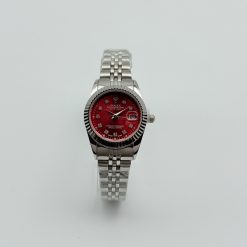 Alternative view of ساعت زنانه رولکس مدل دیت جاست Date JUST صفحه قرمز (e) کد W066