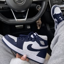 کتونی Nike مردانه مدل جردن وان سفید و سورمهای (ho) کد 0023A-3644 (p)