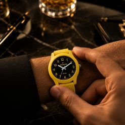 ساعت مچی اسپرت مردانه جاکلین زرد-مشکی مدل JN-1399507M کد W1410