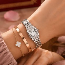 ساعت زنانه کارتیر پنته بند فلزی رنگ نقره‌ای (e) کد W022