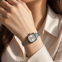 ساعت مچی زنانه naidu مربع سیلور کد 8047SX-L (x)