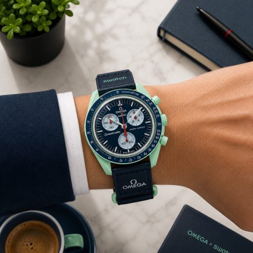ساعت مردانه Omega Swatch سورمهای کد GPZ-7877 (x) - تصویر 6