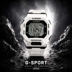 ساعت مردانه تک موتوره جی اسپرت رنگ سفید GP113 (e) کد XL-7840M