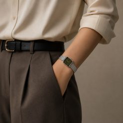 ساعت زنانه Naidu سبز کد 0023A-8000