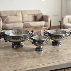 ست پذیرایی کروم گلدار مینیمال (NF) - تصویر 3