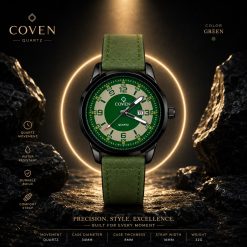 Alternative view of ساعت مردانه کاونت | Covent سبز بند طرح چرم (zz) کد W1242