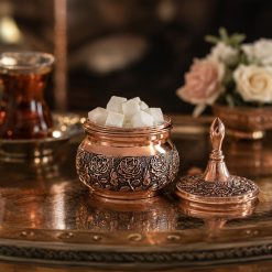قندان مسی گلدار (NF)