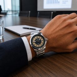 ساعت مردانه کاونت بند فلزی رنگ نقرهای با صفحه خاکستری (zz) کد W1317