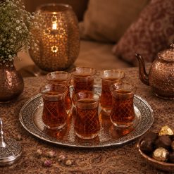 سینی مسی رز کروم طرح نازگل (NF)