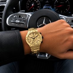ساعت مچی مردانه جاکلین رنگ طلایی JN-1399544M Daivid کد W1510
