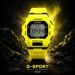 ساعت مردانه تک موتوره جی اسپرت زرد GP109 (e) کد GPZ-7844