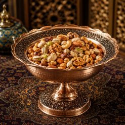 Alternative view of آجیل خوری مسی طرح نازگل (NF)