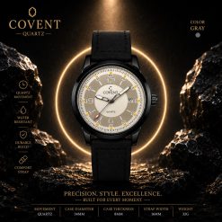 Alternative view of ساعت مردانه کاونت بند طرح چرمی رنگ مشکی کرمی (zz) کد W1244
