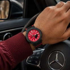 Alternative view of ساعت کاسیو مردانه سری Pro Trek بند کشی قرمز (e) کد XMA-13243