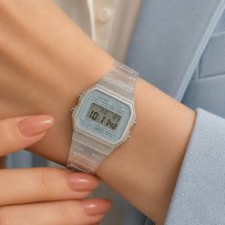ساعت زنانه کاسیو F91 طوسی کد W434