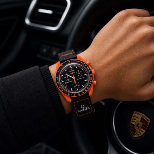 ساعت اسپرت مردانه امگا سواچ brb مشکی نارنجی کد GPZ-7947 - تصویر 6