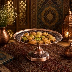 شیرینی خوری مسی طرح نازگل (NF)