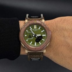 ساعت کاسیو مردانه رنگ خاکی-سبز سری Pro Trek بند کشی (e) کد XL-13239M
