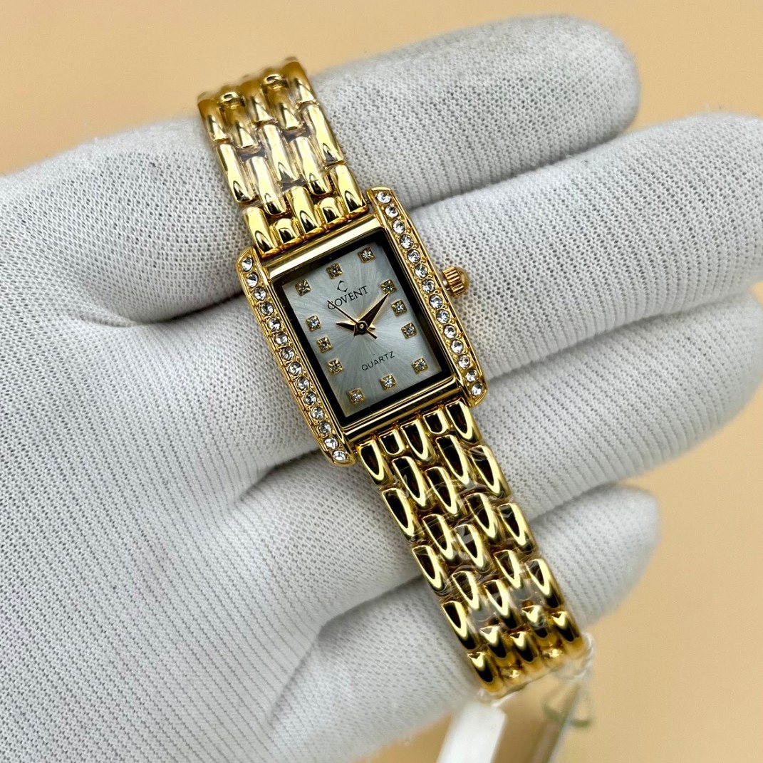 ساعت فلزی زنانه مدل کاونت طلایی صفحه نقرهای (zz) کد 4758XL-QM (x) - تصویر 4