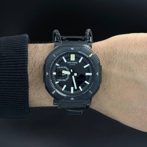 ساعت کاسیو مردانه بند کشی مدل Pro Trek | پروترک رنگ مشکی (e) کد XL-13267M