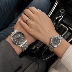 ساعت ست مردانه و زنانه فلزی جاکلین JN-1399548 Elvin سیلور-خاکستری کد W1531