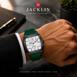 ساعت مردانه کورنوگراف اسپرت Jacklin رنگ سبز JN-1399529M کد 7339SX-L