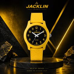 ساعت زنانه مردانه جاکلین زرد-مشکی مدل JN-1399507M کد 5301SX-L