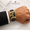 ساعت مردانه کورنوگراف اسپرت Jacklin رنگ مشکی طلایی JN-1399529M کد 7320XL-QM (x)