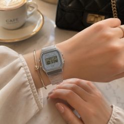 ساعت مچی زنانه Casio | کاسیو سری F91 طوسی (e) کد CR-D8008