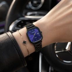 ساعت زنانه کاسیو اولد مانی رنگ مشکی صفحه آبی (zz) کد W404